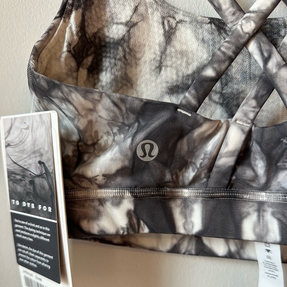 lululemon Energy Bra *Shibori Garment Dye B/C Cup Size 4 New With Tags - Picture 8 of 8